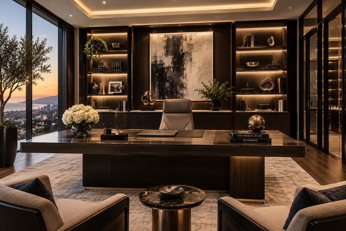 Elegant organized home office